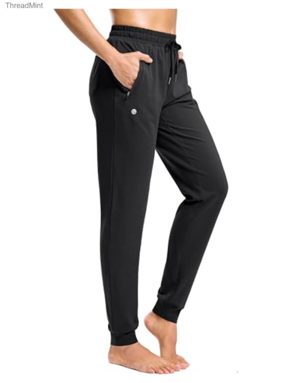 Tall Sweatpants Cotton Joggers with Zipper Pockets Yoga Lounge Athletic Pants